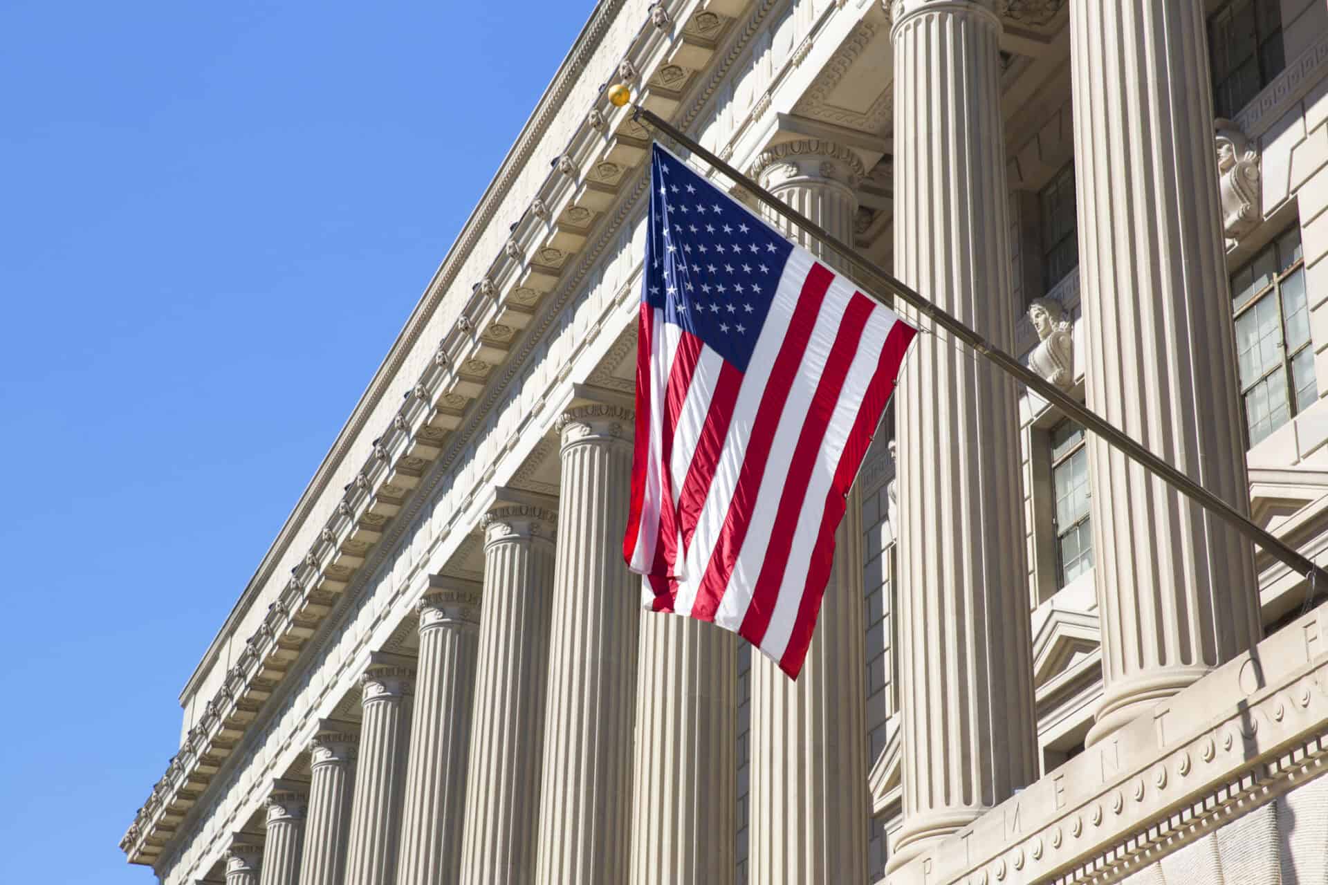 government building with US flag